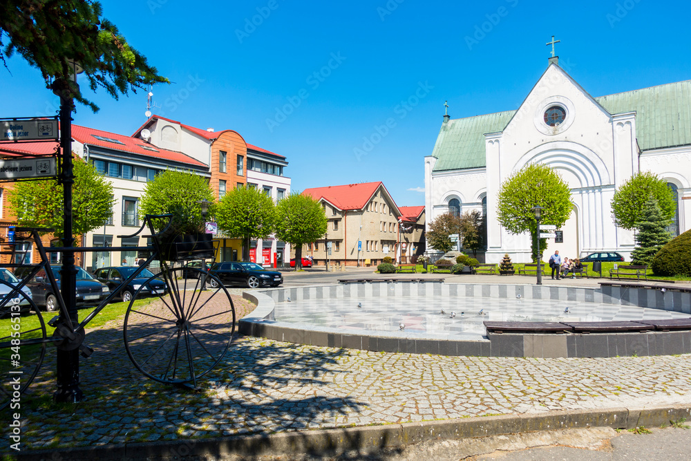 Rynek plac miasto fontanna