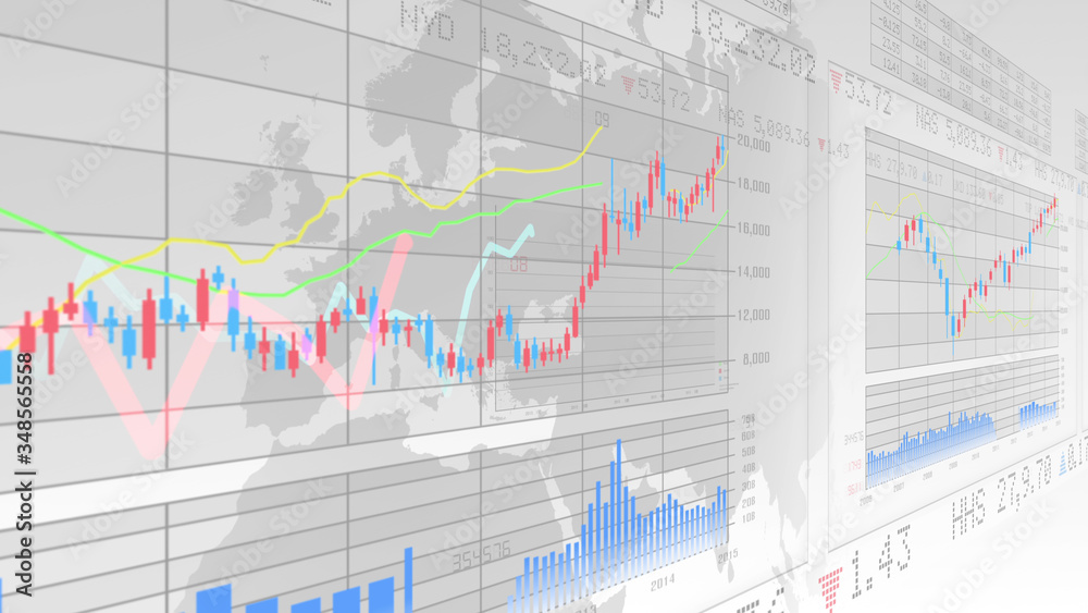 Business Data Graph finance Chart Bar 3D illustration background. Business Data Graph finance Chart Bar 3D illustration background.