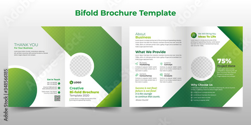 Creative Corporate & Business Bifold Flyer Brochure Template Design, abstract business bifold brochure, vector brochure template design. Brochure design, cover, annual report, poster, flyer