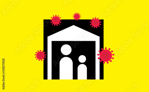 Corona virus covid-19 outbreak pandemic symbol vector image