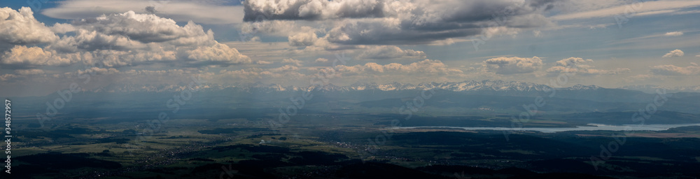 Panorama z widokiem na tatry