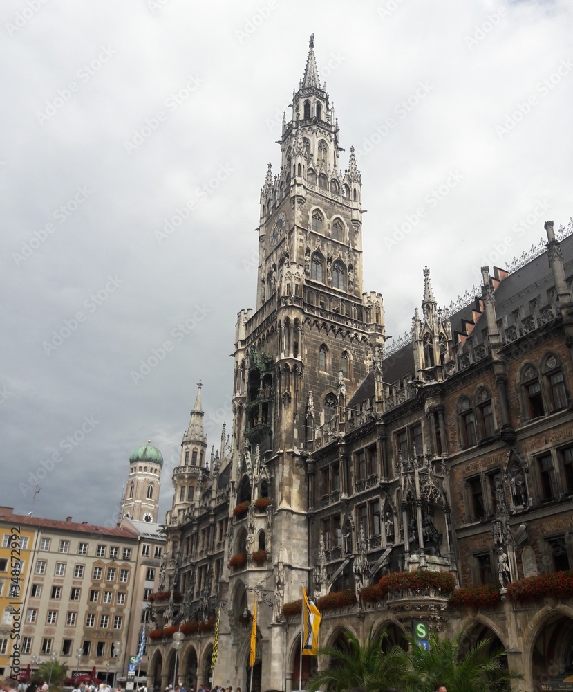 Obraz premium Marienplatz plaza Munich Germany