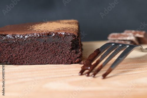 Fotografie Delicious chocolate cake dessert