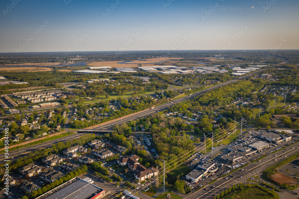 Aerial of Edison New Jersey