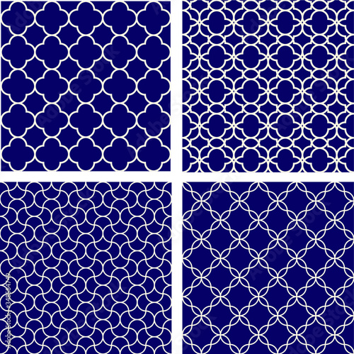 seamless pattern with metal grid pattern photo