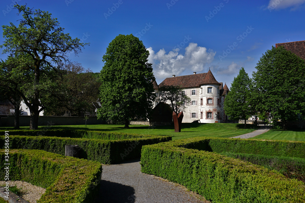 Parkanlage beim Wasserschloss in Glatt bei Sulz am Neckar