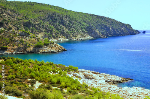 Beautiful Greek island of Thassos: one of the most popular tourist destinations in Greece.