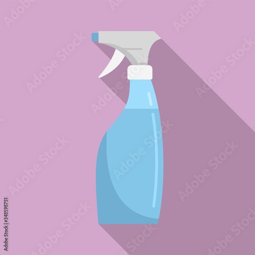 Disinfectant spray bottle icon. Flat illustration of disinfectant spray bottle vector icon for web design
