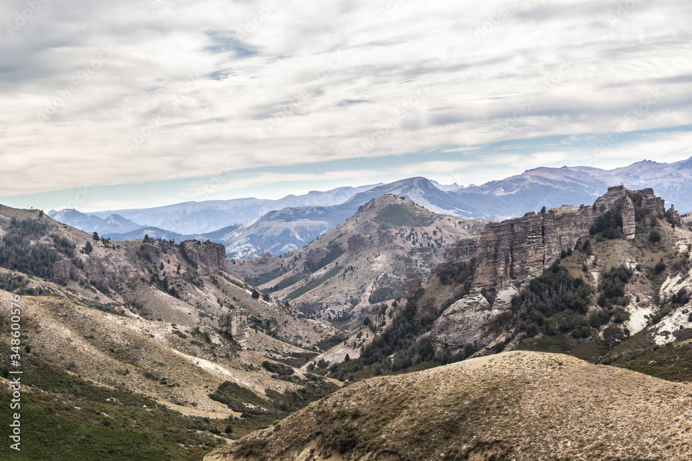 Naklejka premium mountain landscape in the patagonia