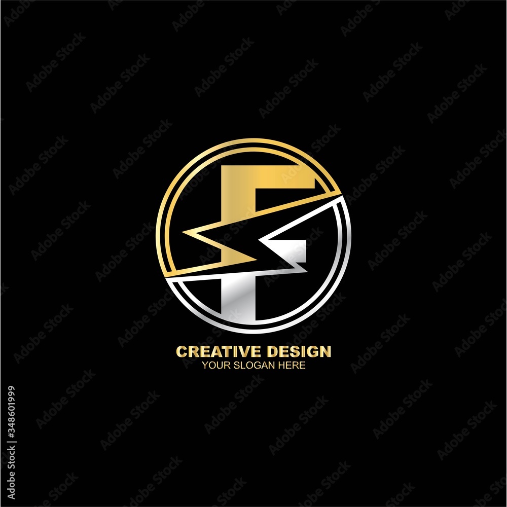 letter F with flash logo design template
letter F with flash logo design template