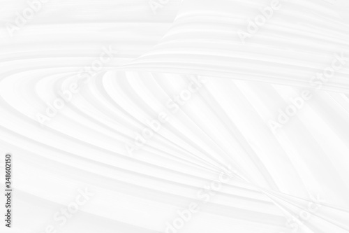 Clean woven soft fabric white abstract smooth curve shape decorative fashion textile background © Topfotolia