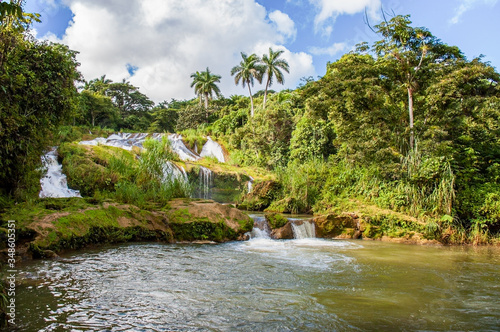 Photography View of The El Nicho Waterfalls, Cienfuegos, Cuba