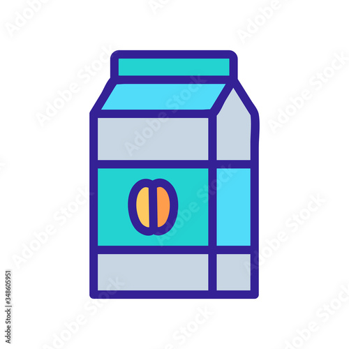packaged muesli icon vector. packaged muesli sign. color symbol illustration