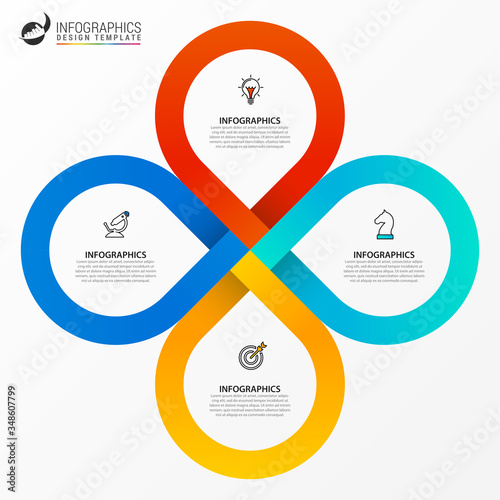 Infographic design template. Creative concept with 4 steps