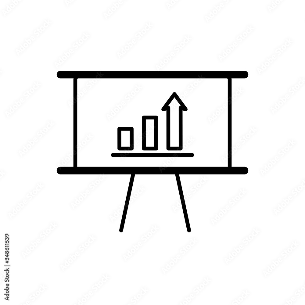 Presentation Board Icon Design Vector Template Presentation Board Icon Design Vector Template