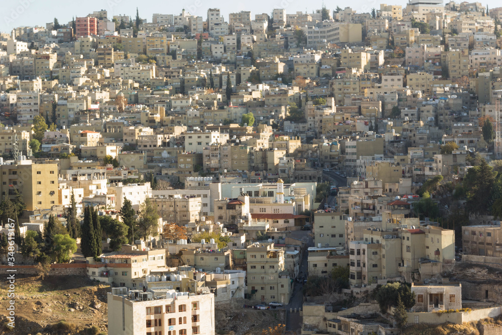 The beautiful city of Amman in Jordan
