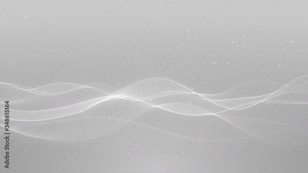 light white silver wave beautiful particle background business corporate digital wave shiny surface