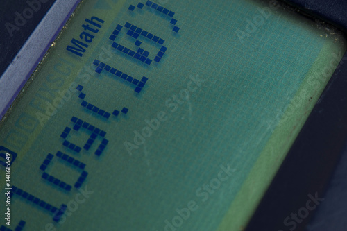 Wallpaper Mural Closeup or macro photo of the scientific calculator buttons. Keys include the mathematical terms. Numerical operation concept. Torontodigital.ca