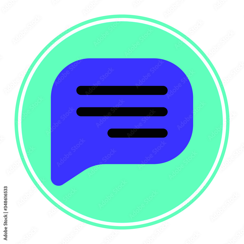 
Vector illustration.
SMS chat icon.