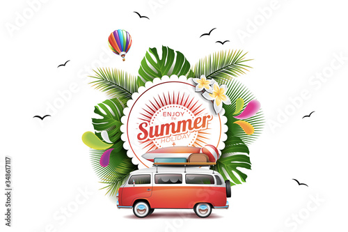 summer background holiday white background