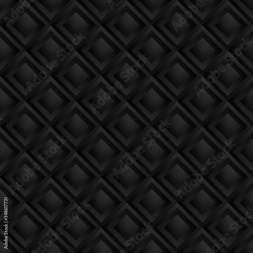Dark black Geometric grid b...