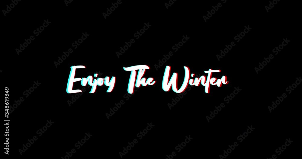 Enjoy the Winter Calligraphy Text Glitch Effect Animation on Black Background
-4K Resolution Enjoy the Winter Calligraphy Text Glitch Effect Animation on Black Background
-4K Resolution