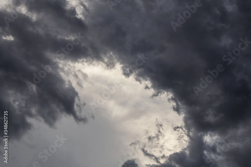 Heaven, Epic Dramatic Storm sky, dark grey clouds background texture, thunderstorm, tornado