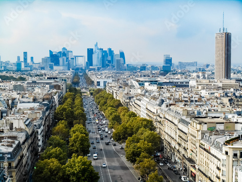 Photography paris aerial view