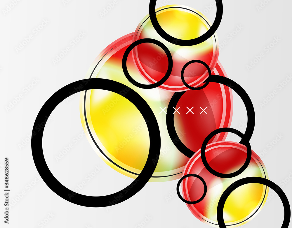 Abstract background - glossy glass bubbles, abstract sphere shapes. Vector Illustration For Wallpaper, Banner, Background, Card, Book Illustration, landing page Abstract background - glossy glass bubbles, abstract sphere shapes. Vector Illustration For Wallpaper, Banner, Background, Card, Book Illustration, landing page