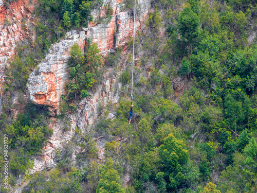 Photographie Bungy jumping Sports in South Africa in Canyon
