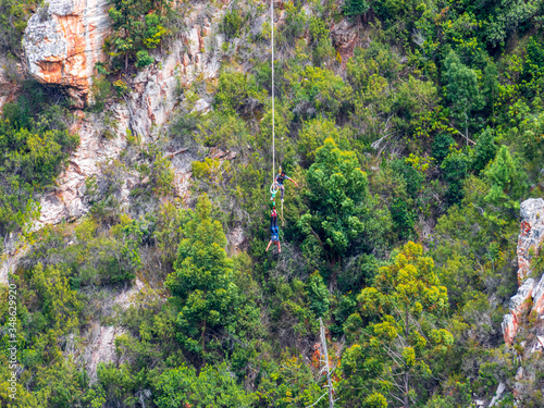 Photography Bungy jumping Sports in South Africa in Canyon