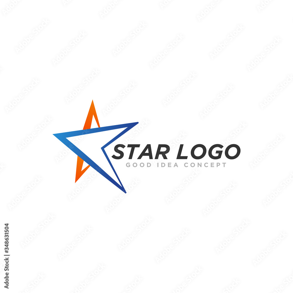 Fototapeta premium Star Logo Icon Design Vector