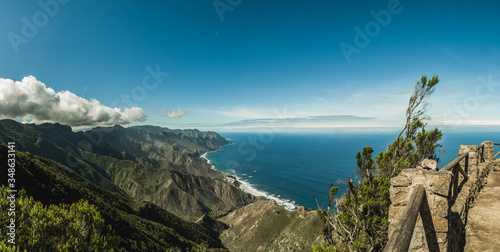 View point Cabezo del Tejo in Rural de Anaga Park, Tenerife, Spain