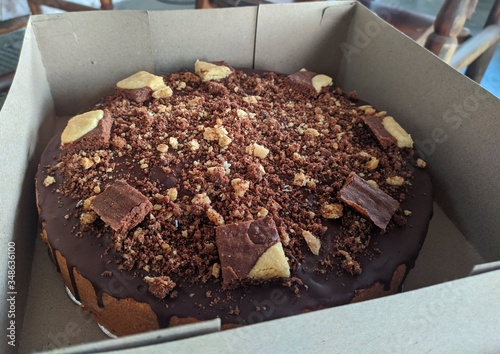 Chocolate cake with brownies