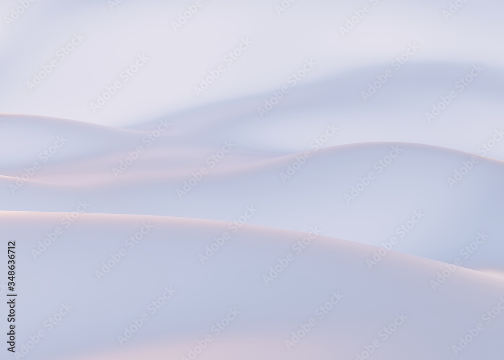 Snow-covered mountains in winter. Empty White backdrop. Background concept. 3d render Snow-covered mountains in winter. Empty White backdrop. Background concept. 3d render