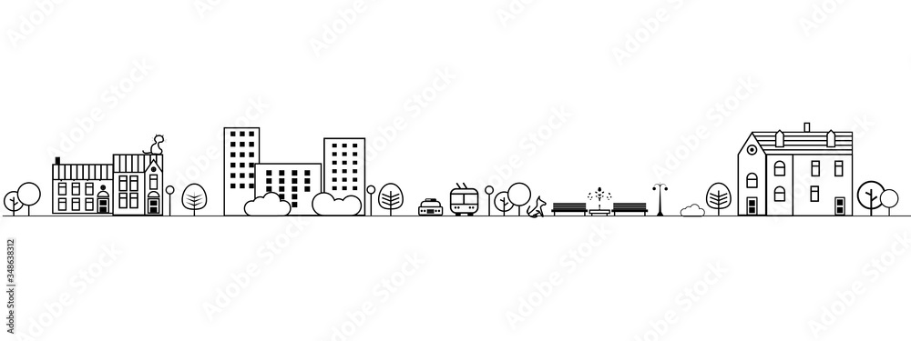 vector illustration of a city