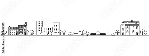 vector illustration of a city