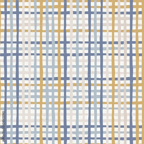 Canvas Print Seamless french farmhouse stripe pattern
