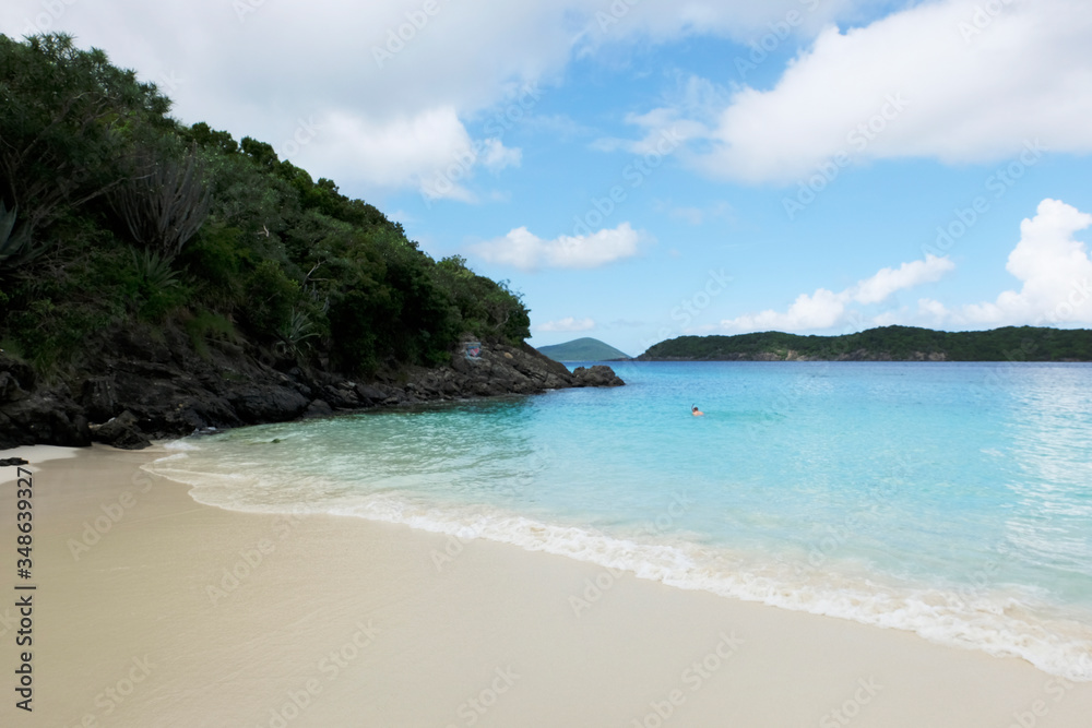 tropical beach on Saint Thomas Island