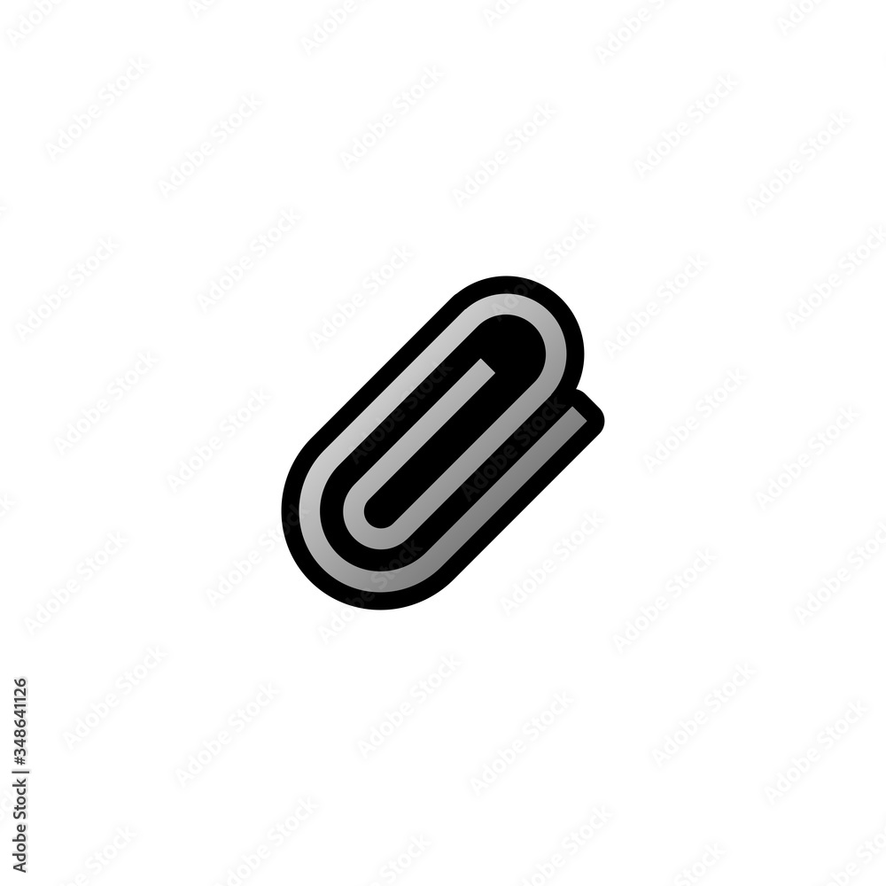Paperclip Vector Icon. Isolated Emoji, Emoticon Illustration Paperclip Vector Icon. Isolated Emoji, Emoticon Illustration