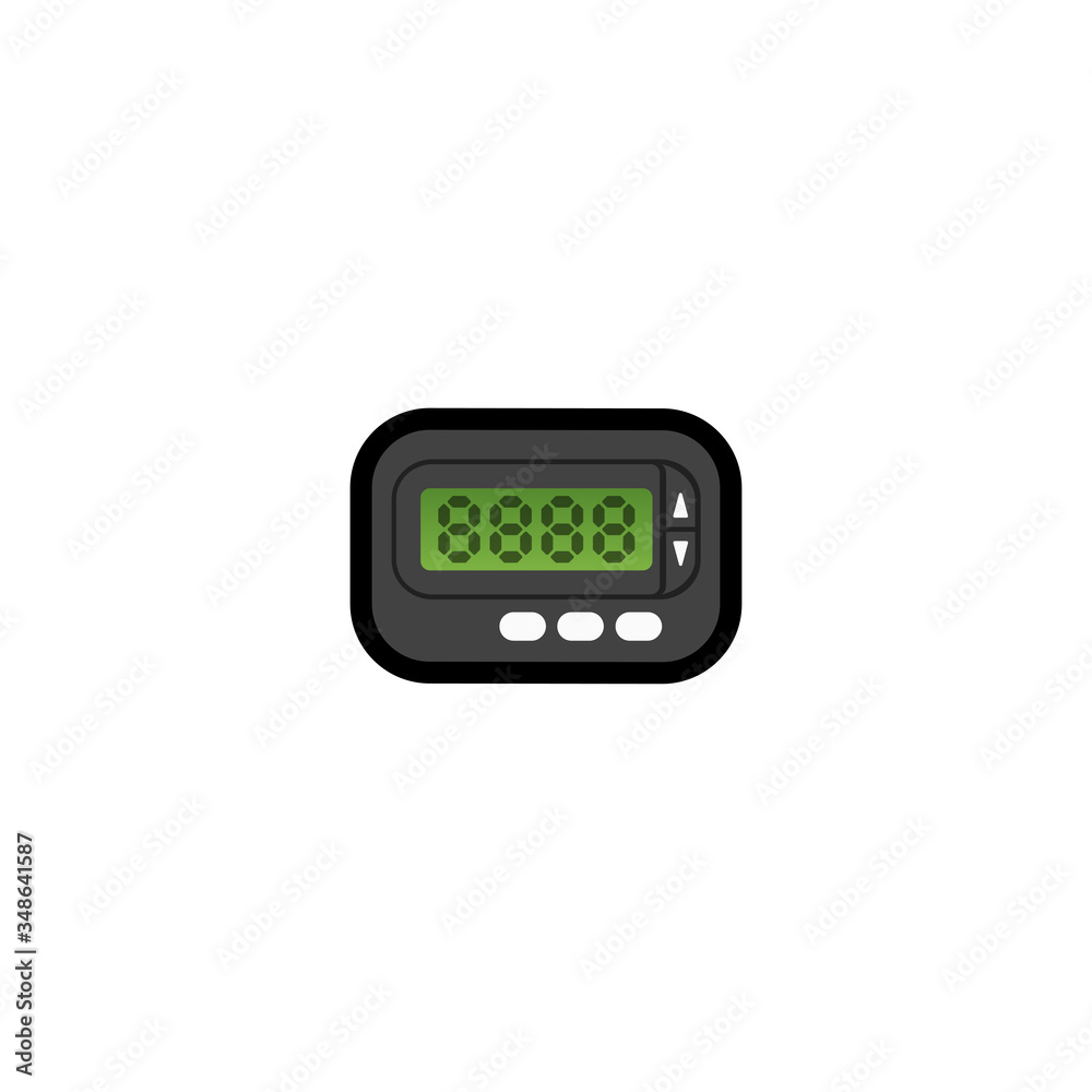 Pager Vector Icon. Message Isolated Emoji, Emoticon Illustration Pager Vector Icon. Message Isolated Emoji, Emoticon Illustration