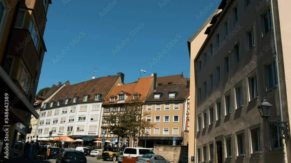 Beautiful houses. National German homes in Nuremberg