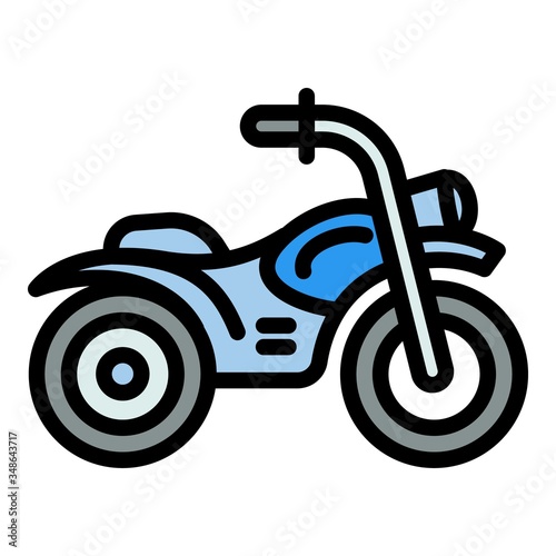 Competition motorbike icon. Outline competition motorbike vector icon for web design isolated on white background