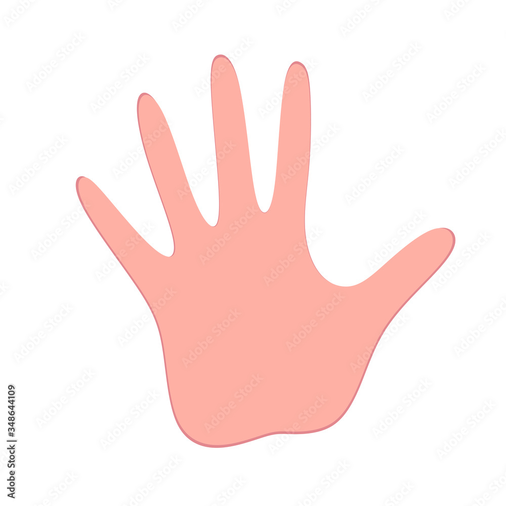 Hand icon. Human hand. Vector illustration. Hand icon. Human hand. Vector illustration.