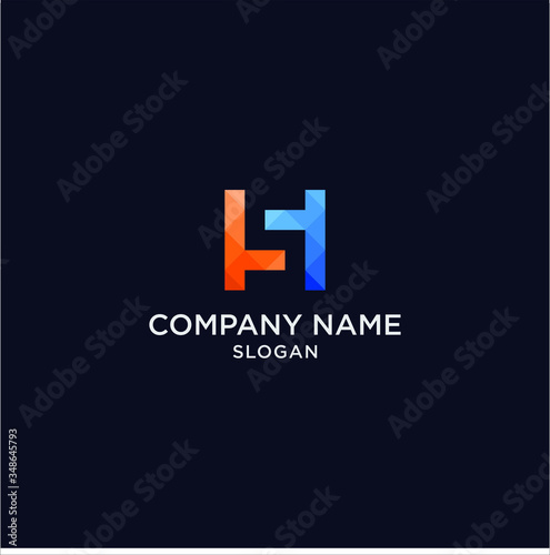 Colorful letter S for technology logo vector illustration. Business corporate letter S pixel logo graphic 