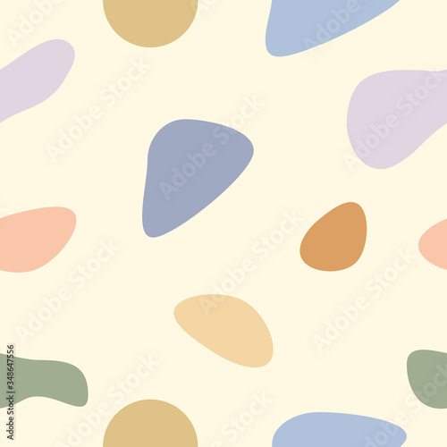 Abstract background texture with stone fragments pattern. Painting light poster design vector illustration.