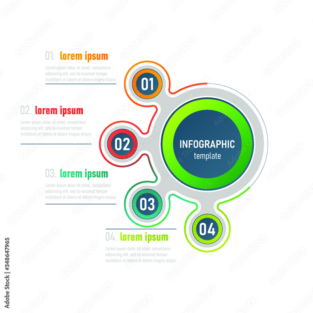 Vector business template for presentation. Business data visualization. Abstract graphic elements, diagrams with 4 steps. Vector business template for presentation. Business data visualization. Abstract graphic elements, diagrams with 4 steps.
