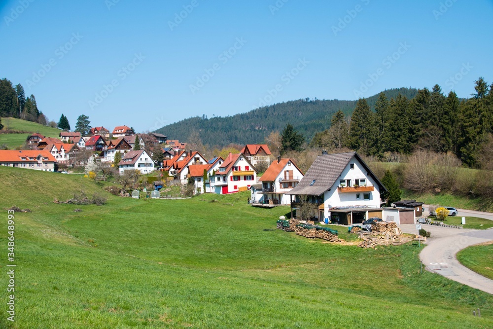 A small hamlet in the Hills in black forest, Germany