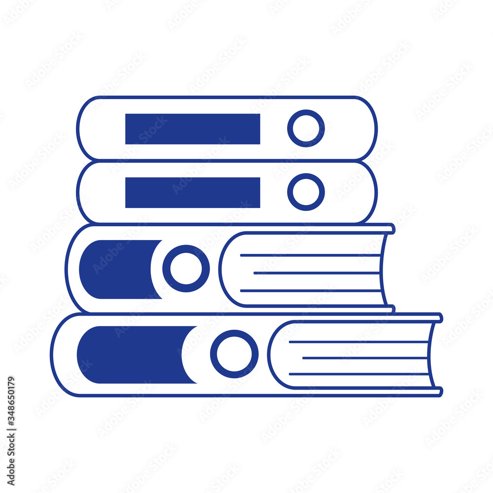 books stack learn literature isolated icon design books stack learn literature isolated icon design