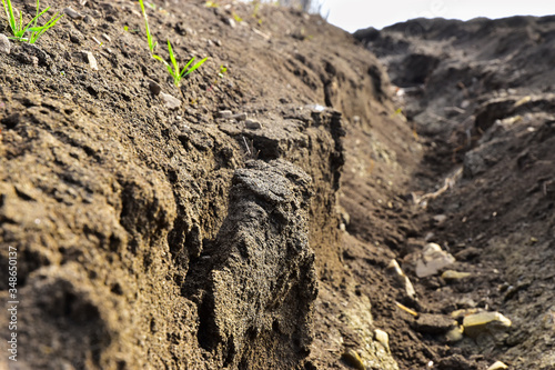 Soil erosion waste soil texture field